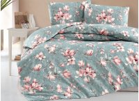 Постельное белье ранфорс First Choice - Homesko Marea Blue 100х200х30 см (Turkey), полуторный